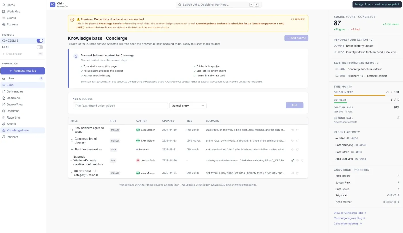 PartnerLedger, a screen from the product